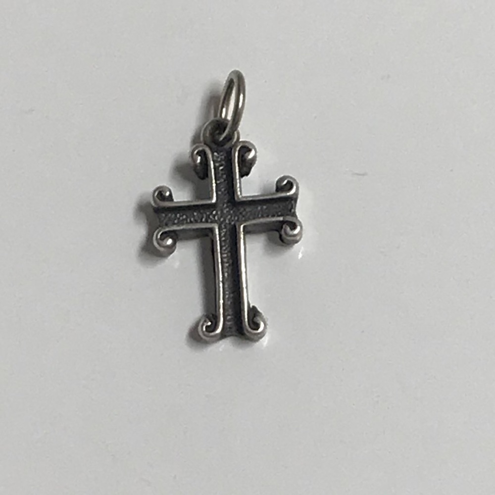 Sterling silver cross charm
